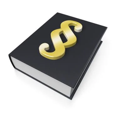 3D law book/ justice/ code concept Stock Illustration