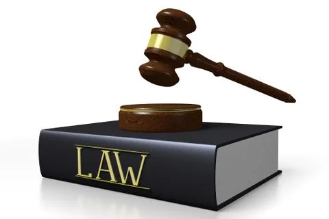 3D law/ justice/ code concept Stock Illustration