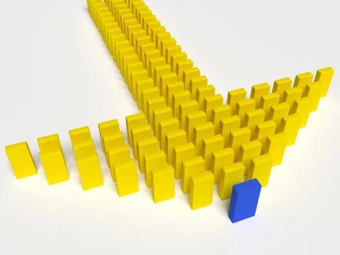 3d leadership concept Stock-Illustration