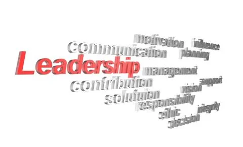 3d leadership Stock Illustration