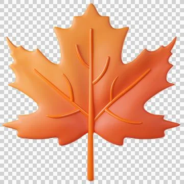 3D leaf maple Stock Illustration