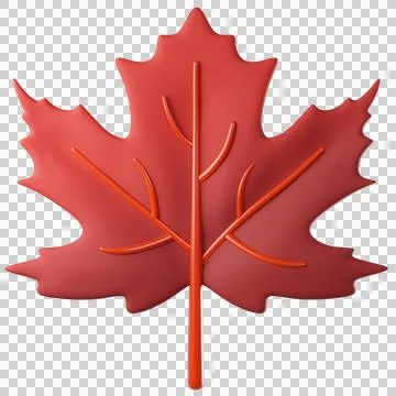 3D leaf maple Stock Illustration