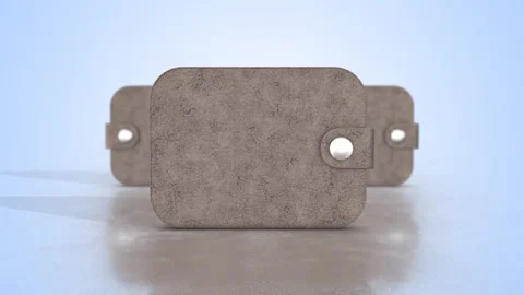 3D Leather Wallets on a Reflective Floor Zooming Towards the Camera. Money. 4K Stock Footage 289003987