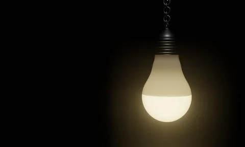 3D led lamp Foto stock