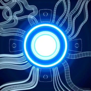 3d led lights. Stock Illustration