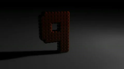 3D Leds countdown 01 Stock Footage 403608