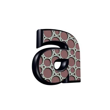 3d letter with abstract texture -A 3d letter with abstract texture -A Copy... Stock Photos