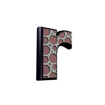 3d letter with abstract texture - r 3d letter with abstract texture - r Co... Stock Photos