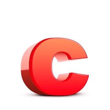 3d letter c Illustrazione stock