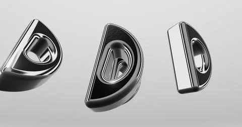 3d Letter D Stock Illustration