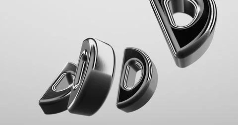 3d Letter D Stock Illustration