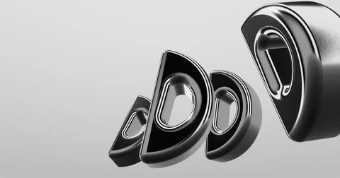 3d Letter D Stock Illustration