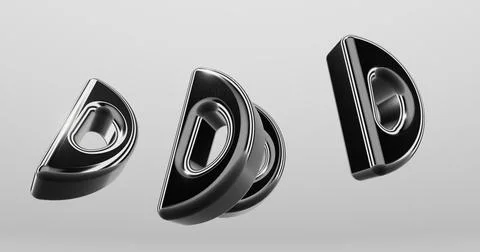 3d Letter D Stock Illustration