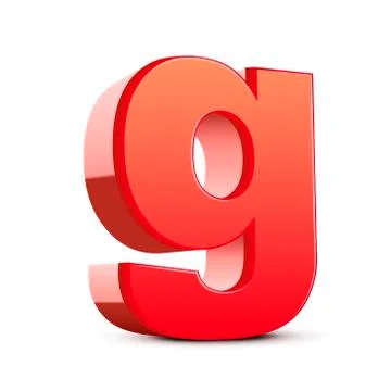 3d letter g Illustrazione stock
