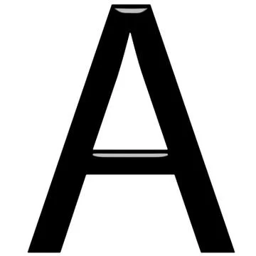 3D Letter A Stock Illustration