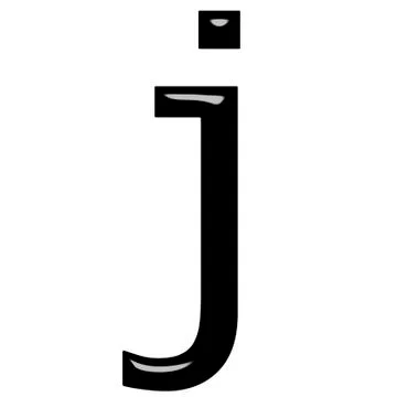 3d letter j Stock Illustration