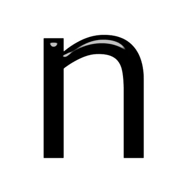 3d letter n Stock Illustration