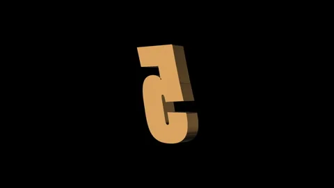 3D Letter Number Five Animation Seamless Loop – HD &amp; 4K Motion Graphic 스톡 동영상 320054337