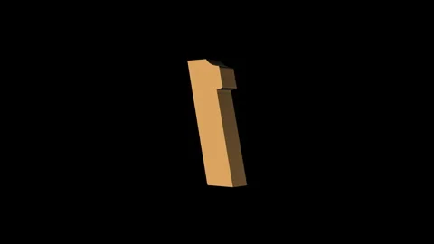3D Letter Number One Animation Seamless Loop – HD &amp; 4K Motion Graphic 스톡 동영상 320054331