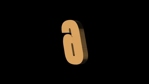3D Letter Number Six Animation Seamless Loop – HD &amp; 4K Motion Graphic Stock Footage 320054855