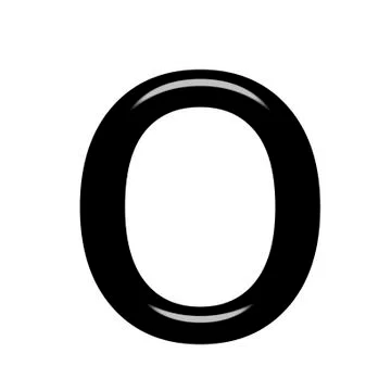 3d letter o Stock Illustration