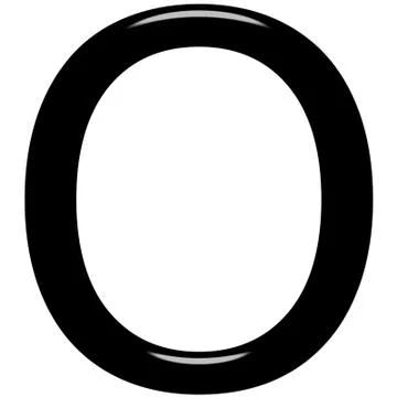 3D Letter O Stock Illustration