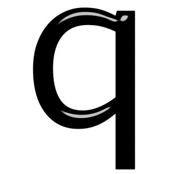 3d letter q Stock Illustration