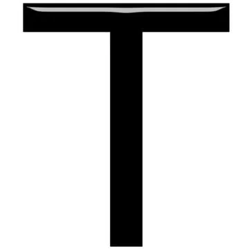 3D Letter T Stock Illustration
