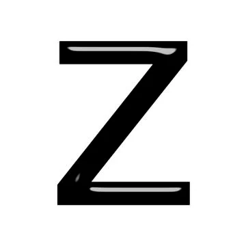 3d letter z Stock Illustration