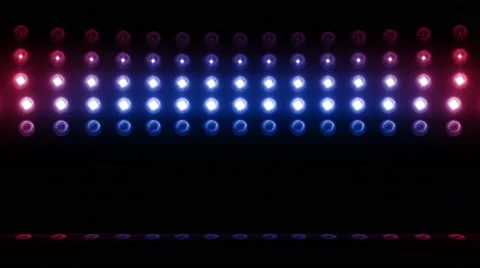 3d light bulb stage vertical scanning 4K LOOP Red-blue Video stock 65771410