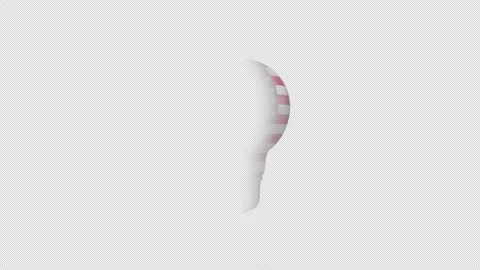 3D Light Bulb Usa Flag Texture Animation Loop Transparent 스톡 동영상 347477999