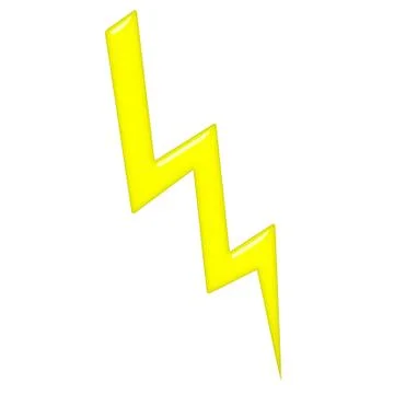 3D Lightning Stock Illustration
