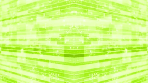 3D lime green striped box pattern moving technology cyberspace background Stock Footage 272431916