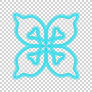 3D Line Flower Foto stock