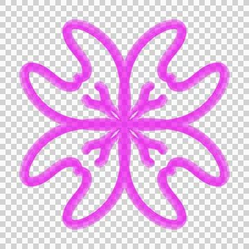 3D Line Flower Stock Photos