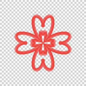 3D Line Flower Stock Photos