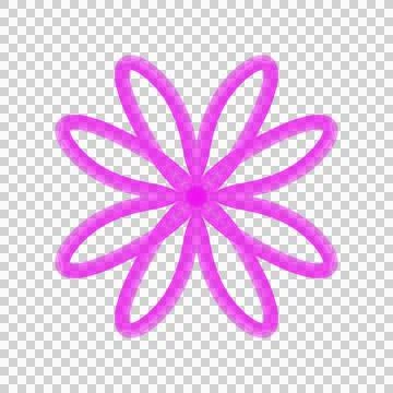3D Line Flower Stock Photos