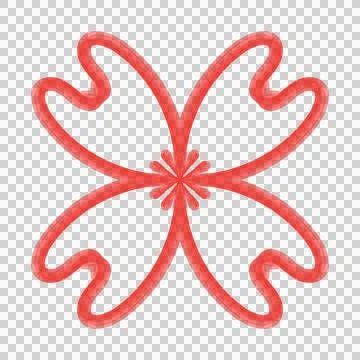 3D Line Flower Stock Photos