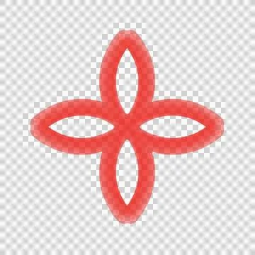 3D Line Flower Stock Photos