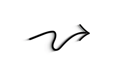 3D Line Icon arrows for text Animation on white background. Stockbeeldmateriaal 151531784