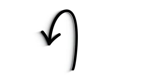 3D Line Icon arrows for text Animation on white background. Видео 151535074