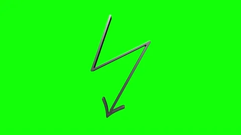 3D Line Icon arrows for text Animation on empty background. Motion graphics. Vídeos de archivo 153803568