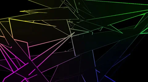 3D Lines Background Stock Footage 34719464