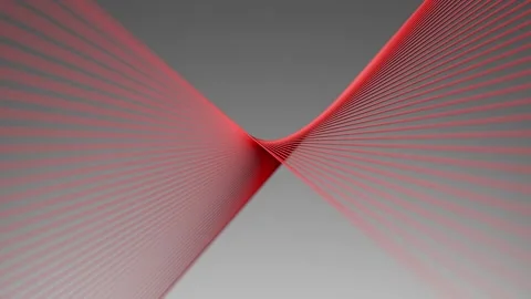 3D lines converge dynamically creating captivating modern visuals Stock Footage 332464880