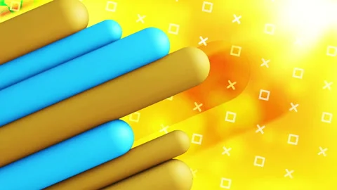 3d lines gradient background. VJ Seamless loop background. Stock Footage 96130967