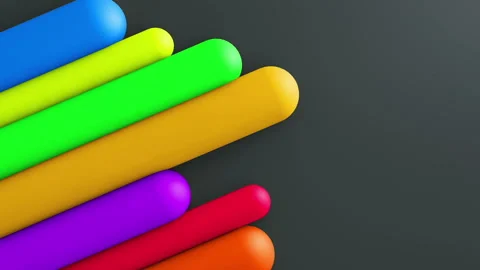 3d lines gradient background. VJ Seamless loop background. Stock Footage 96470296