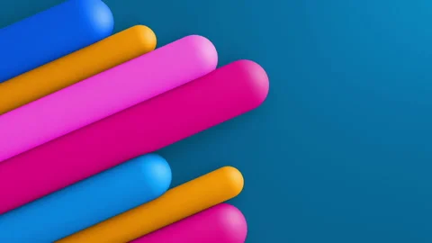 3d lines gradient background. VJ Seamless loop background. Stock Footage 96470335