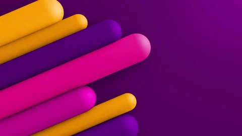 3d lines gradient background. VJ Seamless loop background. Stock Footage 96470336