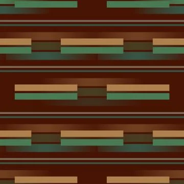 3d lines horizontal seamless pattern Stock Illustration