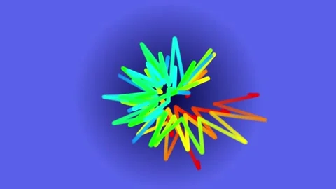 3D lines that light up Stock-Footage 232714539